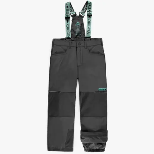 Two-Piece Snowsuit Black With Bird Print, Child