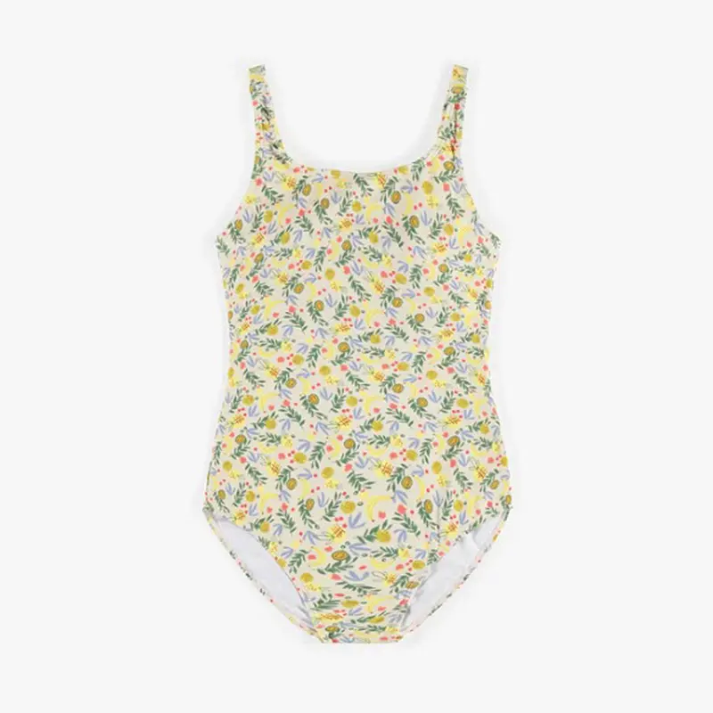 One-Piece Swimwear With Tropical Patterns, Adult