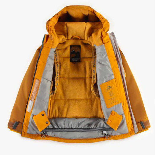 Two Piece Yellow-Orange and Turquoise Snowsuit, Child