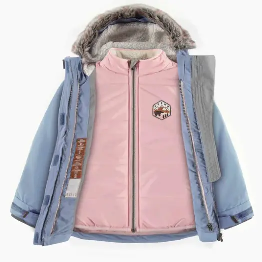 Snowsuit 3 In 1 Blue And Pink, Child