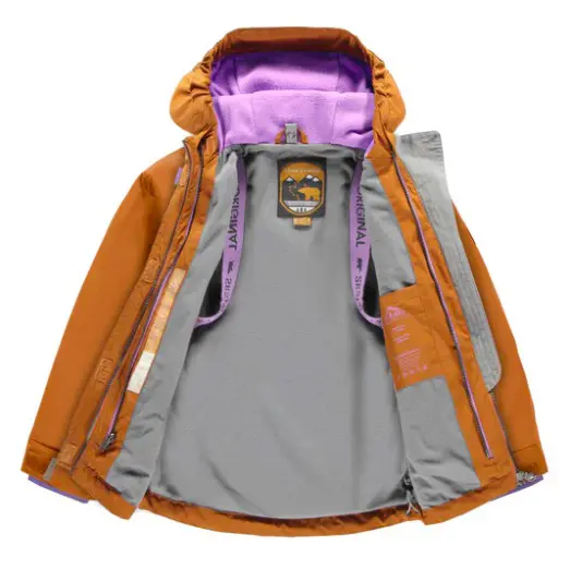 Snowsuit 3 In 1 Copper-Brown and Purple, Child