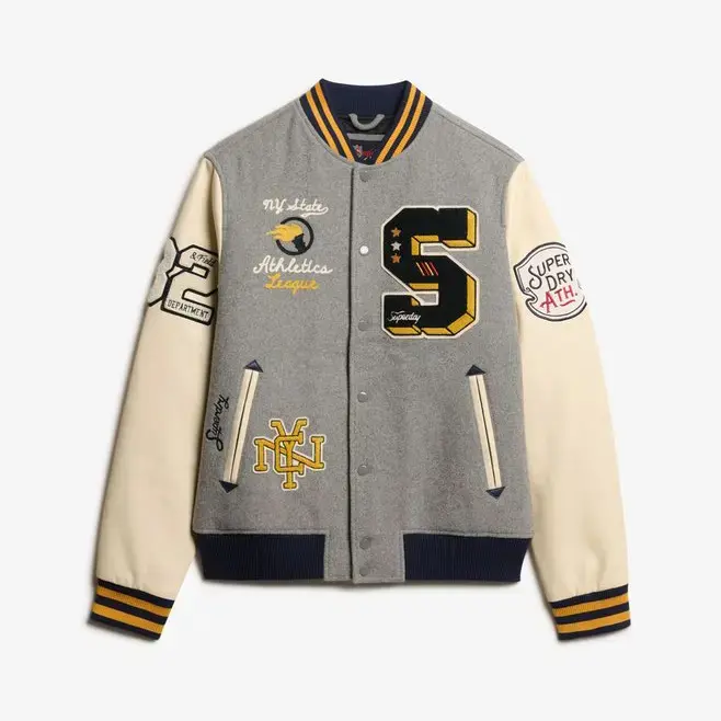What are the main uses of College Patched Bomber Jacket