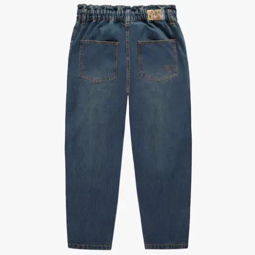 Relaxed Fit Dark Denim Pants 7/8 Length, Adult