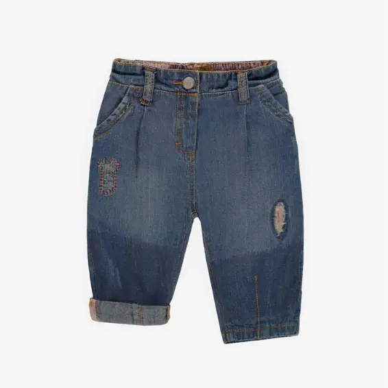 Pants Relaxed Fit in Light Denim, Baby