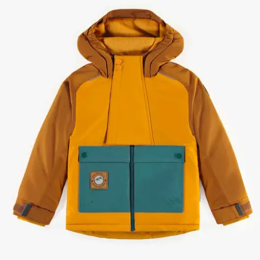 Two Piece Yellow-Orange and Turquoise Snowsuit, Child