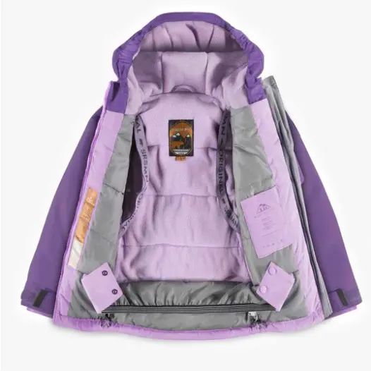 Two-Pieces Snowsuit Purple and Yellow-Orange, Child