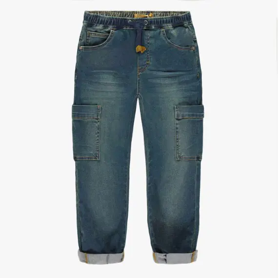 Relaxed Fit Pants in Lightweight Dark Denim, Child